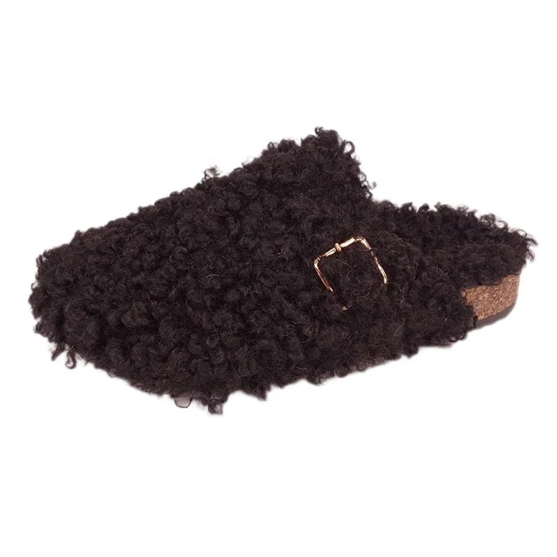 Fuzzy Memory Foam tresko for kvinner
