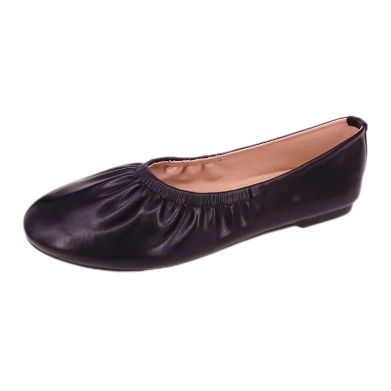 Myke elastiske ballerinasko for kvinner